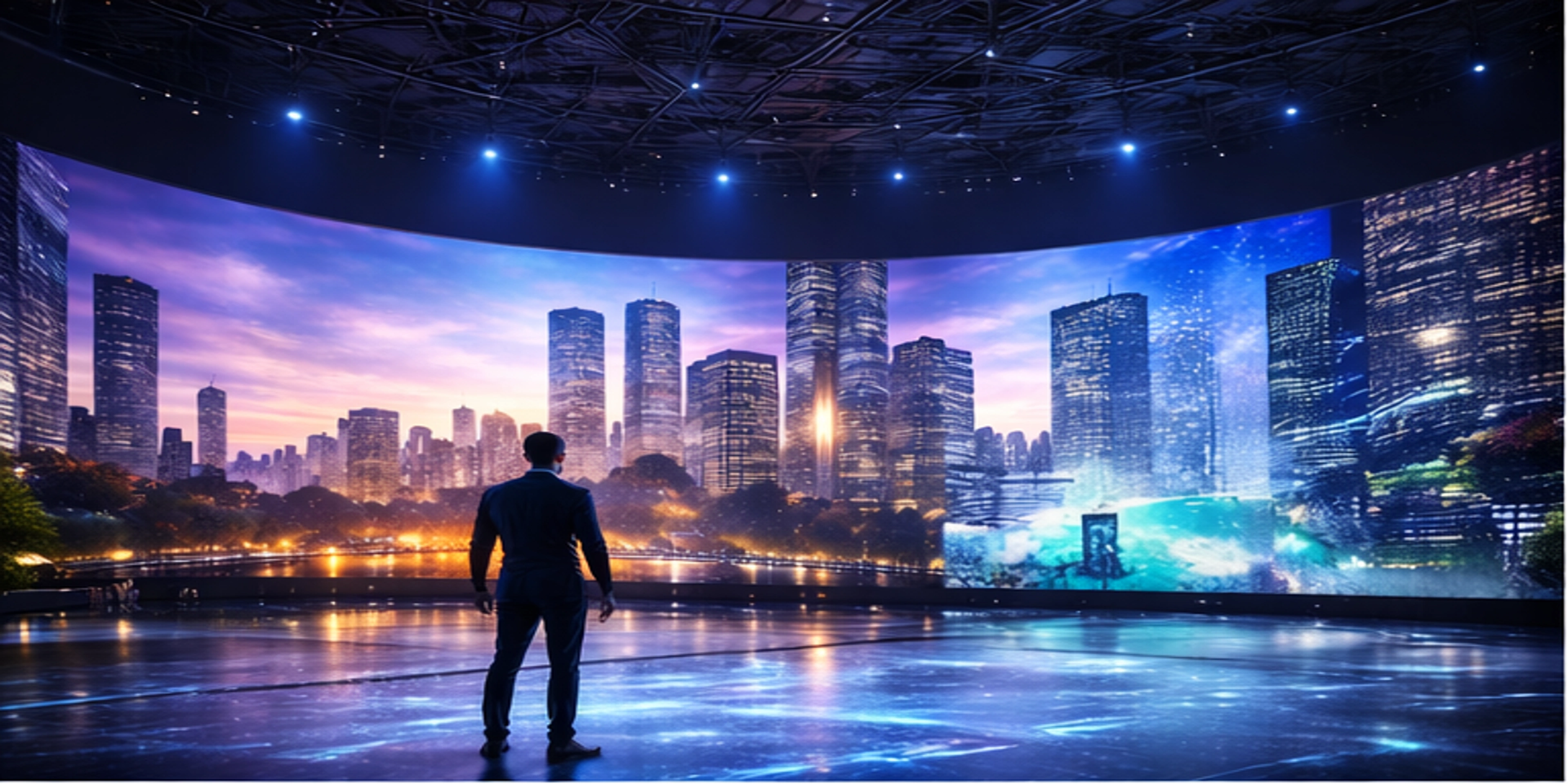 店舗でデジタルサイネージを活用した集客イメージ